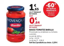 Bi1 BARILLA Sauce tomates offre