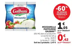 Bi1 GALBANI Mozzarella pasteurise offre