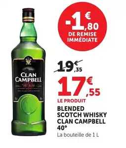 Bi1 CLAN CAMPBELL 40° Blended scotch whisky offre