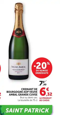 Bi1 Cremant de bourgogne aop veuve ambal grande cuvee offre