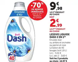 Bi1 DASH Lessive liquide offre