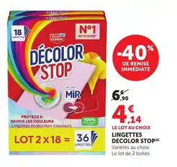 Bi1 DECOLOR STOP Lingettes offre