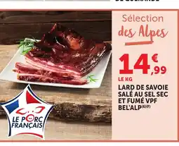 Bi1 Lard de savoie salé au sel sec et fumé vpf bel'alp offre