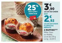 Bi1 2 muffins offre