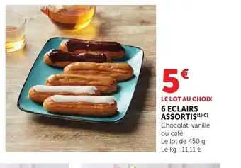 Bi1 6 eclairs assortis offre