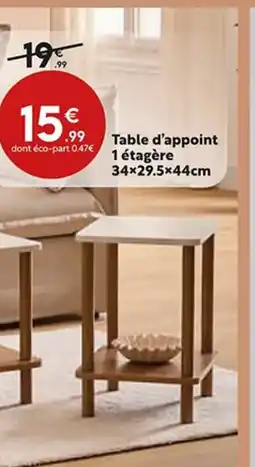 Maxi Bazar Table d'appoint 1 étagère offre