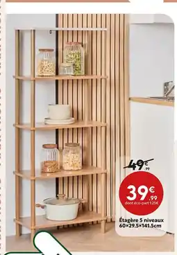 Maxi Bazar Étagère 5 niveaux offre