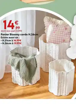Maxi Bazar Panier Bloomy corde offre