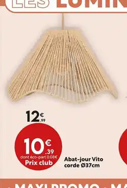 Maxi Bazar Abat-jour Vito corde offre