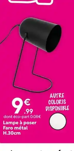 Maxi Bazar Lampe à poser Faro métal offre