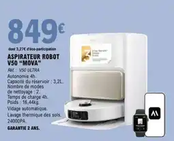 E.Leclerc ASPIRATEUR ROBOT V50 “MOVA” offre