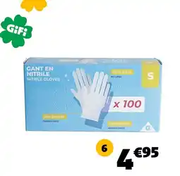 Gifi 100 gants jetables tm offre