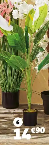 Gifi Plante artificielle spathiphyllium offre