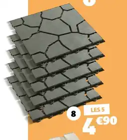 Gifi Dalles de jardin effet pierre offre