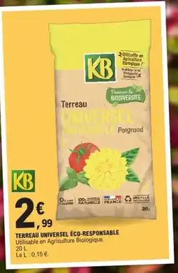 E.Leclerc KB Terreau universel éco-responsable offre