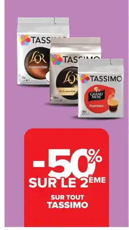 Carrefour TASSIMO Sur tout offre