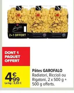 Carrefour GAROFALO Pâtes offre