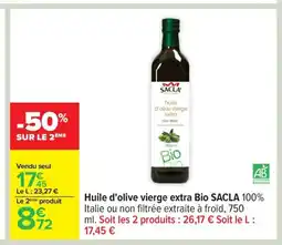 Carrefour SACLA Huile d'olive vierge extra Bio offre