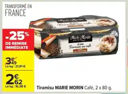 Carrefour MARIE MORIN Tiramisu offre