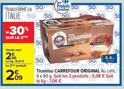 Carrefour CARREFOUR ORIGINAL Tiramisu offre