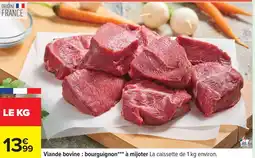 Carrefour Viande bovine: bourguignon à mijoter offre