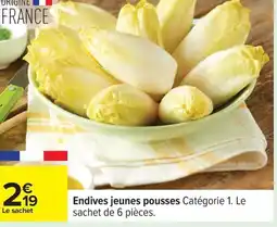 Carrefour Endives jeunes pousses offre