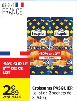 Carrefour PASQUIER Croissants offre