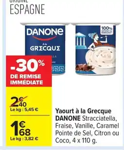 Carrefour DANONE Yaourt à la Grecque offre
