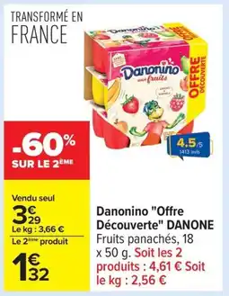 Carrefour DANONE Danonino Offre Découverte offre