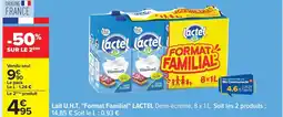 Carrefour LACTEL Lait U.H.T. Format Familial offre