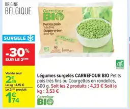 Carrefour CARREFOUR BIO Légumes surgelés offre