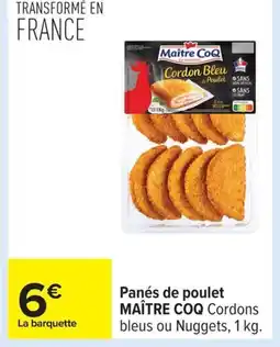 Carrefour MAÎTRE COQ Panés de poulet offre