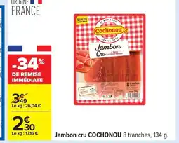 Carrefour COCHONOU Jambon cru offre