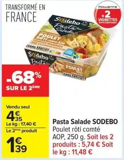 Carrefour SODEBO Pasta Salade offre