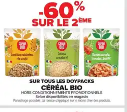 Carrefour CÉRÉAL BIO Sur tous les doypacks offre