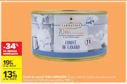 Carrefour JEAN LARNAUDIE Confit de canard offre