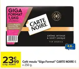 Carrefour CARTE NOIRE Café moulu Giga Format offre