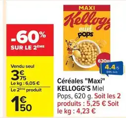 Carrefour KELLOGG'S Céréales Maxi offre