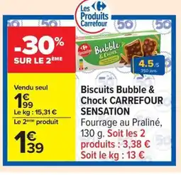 Carrefour CARREFOUR SENSATION Biscuits Bubble & Chock offre