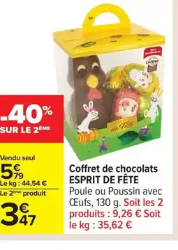 Carrefour ESPRIT DE FÊTE Coffret de chocolats offre