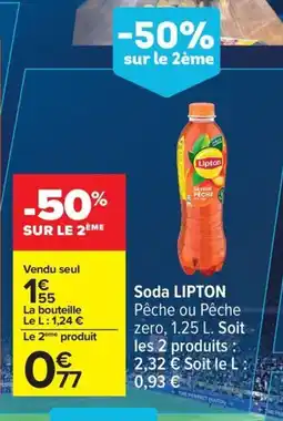 Carrefour LIPTON Soda offre