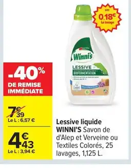 Carrefour WINNI'S Lessive liquide offre