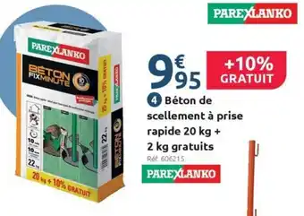 Mr Bricolage Béton de scellement à prise rapide offre