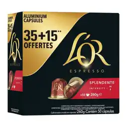 Carrefour Market L’or espresso capsules de café offre