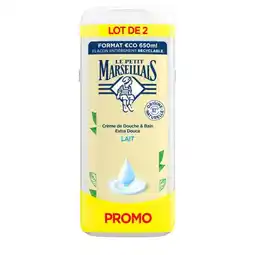 Carrefour Market Le petit marseillais crème de douche lot de 2 offre