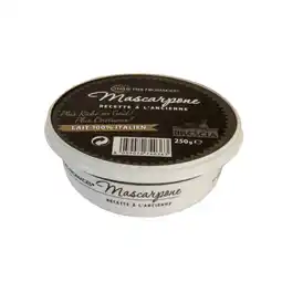 Carrefour Italie des fromages mascarpone recette à l'ancienne offre