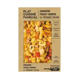 Carrefour Mix buffet plat cuisiné familial radiatori chorizo & fromage italien offre