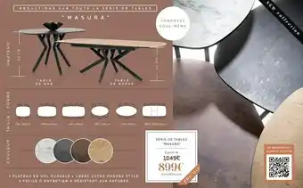 Série de tables "masura"