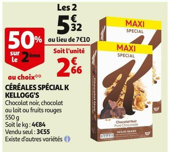 Auchan Kellogg's céréales spécial k offre