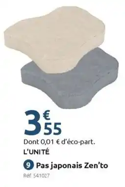 Mr Bricolage Pas japonais zen'to offre